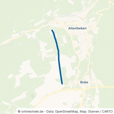 Rühenfeldweg Altenbeken Buke 