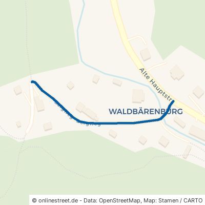 Bergweg Altenberg Waldbärenburg 