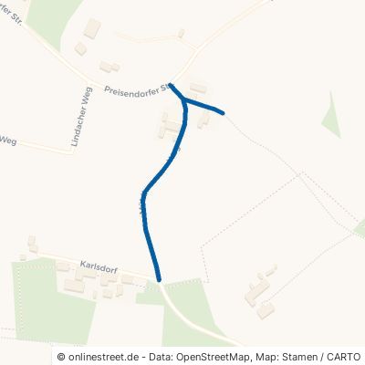 Mühlhausener Weg Forstern Karlsdorf 
