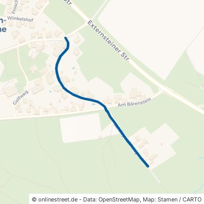 Schliepsteinweg Horn-Bad Meinberg Holzhausen-Externsteine 