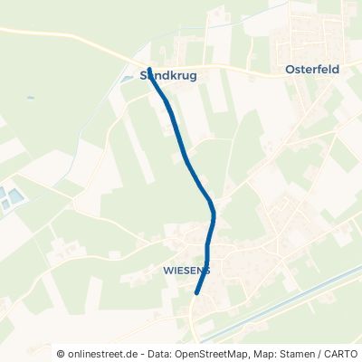 Wiesenser Straße Aurich Wiesens 