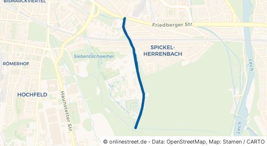 Siebentischstraße Augsburg Spickel 