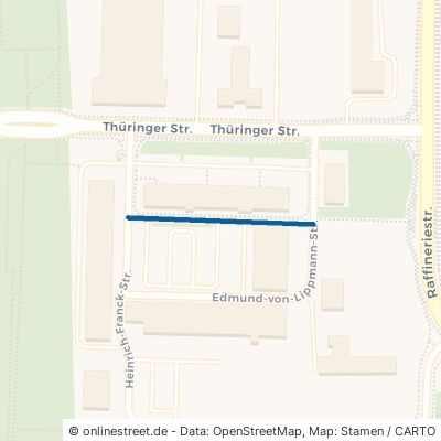 Ernst-Wolfgang-Hübner-Straße Halle Lutherplatz 