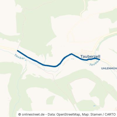 Creglinger Straße Adelshofen Tauberzell 