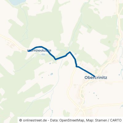Stangengrüner Straße Crinitzberg Obercrinitz 