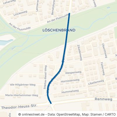 Kurt-Schumacher-Straße Landshut Löschenbrand 