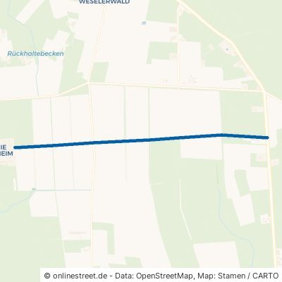 Lühlerheimer Weg Schermbeck Weselerwald 
