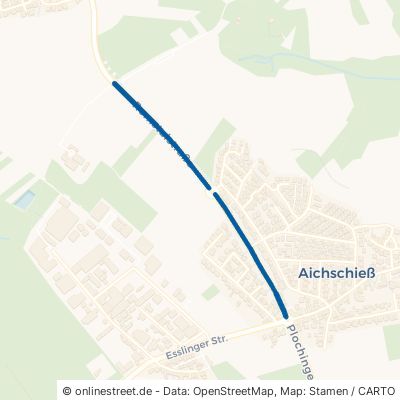 Remstalstraße Aichwald Aichschieß 