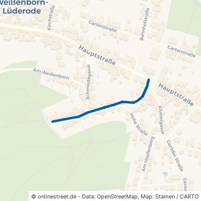 Bornbergstraße Sonnenstein Weißenborn-Lüderode 