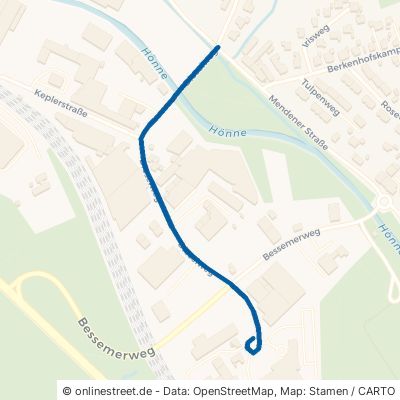 Dieselweg Menden (Sauerland) Mitte 