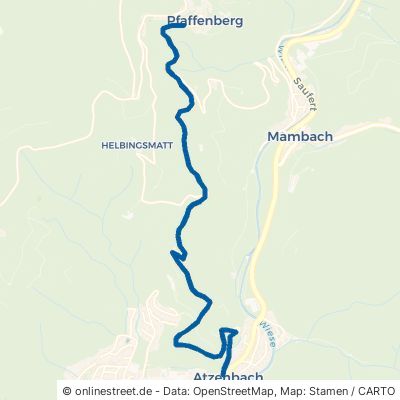 Pfaffenberger Straße 79669 Zell im Wiesental Atzenbach 
