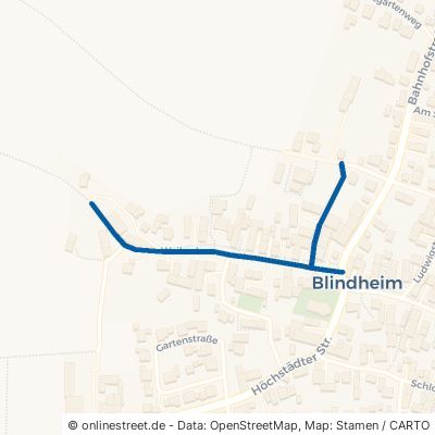 Weiherbrunnenstraße Blindheim 