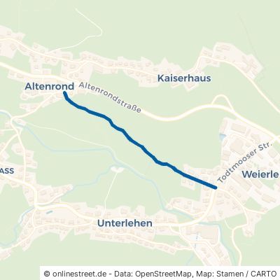 Bläsiweg Bernau im Schwarzwald Weierle 