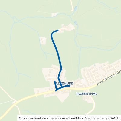 Oberkäsbacher Weg Odenthal Altehufe 