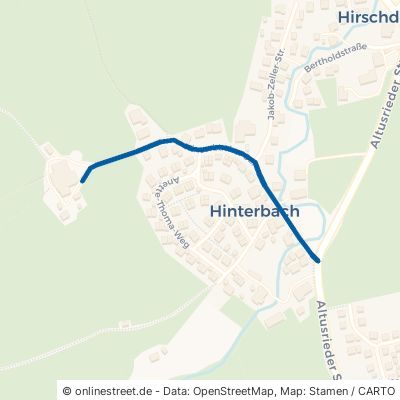 Hinterbacher Straße Kempten (Allgäu) Hirschdorf 