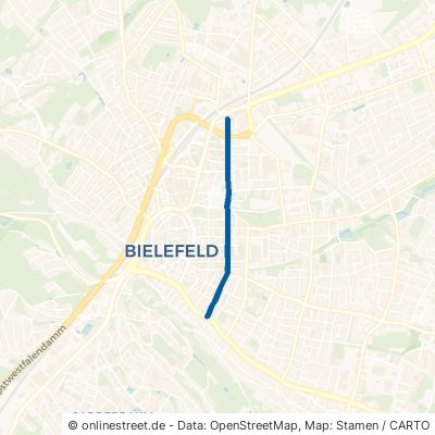 August-Bebel-Straße Bielefeld Innenstadt Mitte