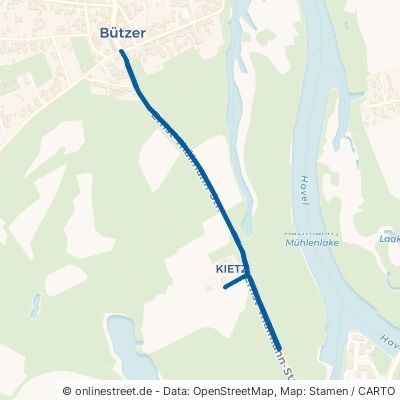 Ernst-Thälmann-Straße Milower Land Bützer 