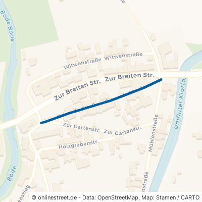 Schmale Straße Gröningen Krottorf 