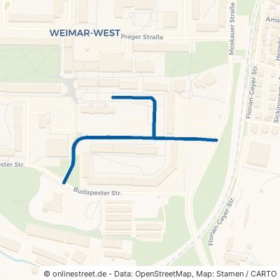 Warschauer Straße Weimar Weststadt 