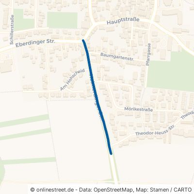 Heimerdinger Straße Eberdingen Hochdorf 
