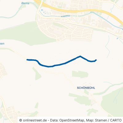 Blauer Weg Weinstadt Beutelsbach 