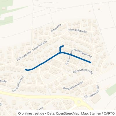 Sperberstraße Landkreis Calw Stammheim 