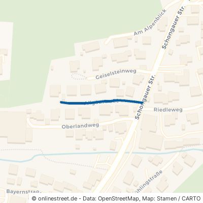 Allgäustraße Bernbeuren 