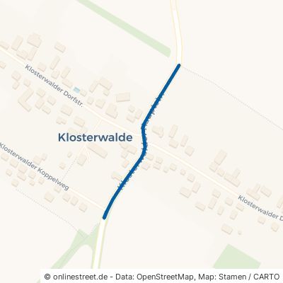 Klosterwalder Hauptstraße Templin Klosterwalde 