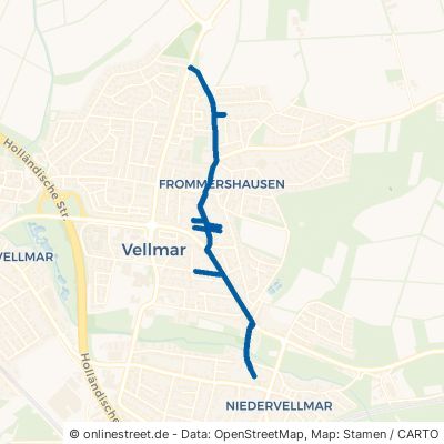 Frommershäuser Straße Vellmar Frommershausen 