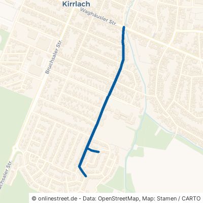 Obere Bachstraße Waghäusel Kirrlach 