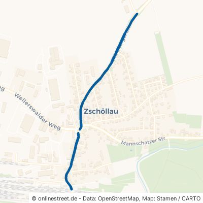 Mühlberger Straße Oschatz Zschöllau 