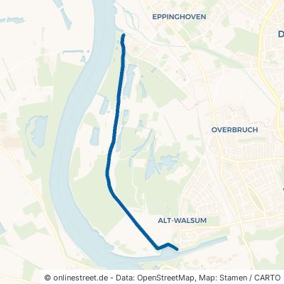 Hochwasserschutzdeich Duisburg Alt-Walsum 