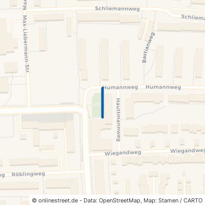 Fußweg Humannweg München Am Hart 