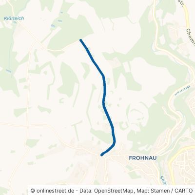 Straße nach der Krönung Annaberg-Buchholz Frohnau 