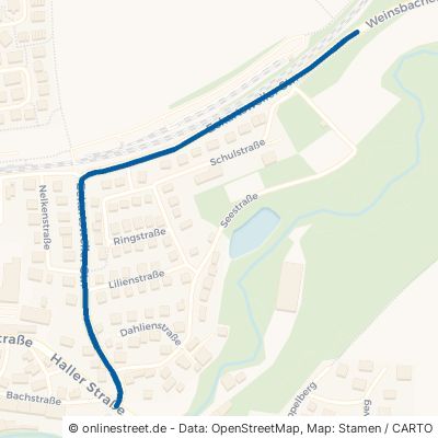 Eckartsweiler Straße Öhringen Cappel 