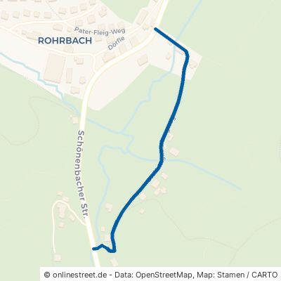 Dreifaltigkeitsbergweg Furtwangen im Schwarzwald Rohrbach 
