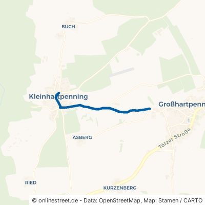 Dorfstraße Holzkirchen Kleinhartpenning 