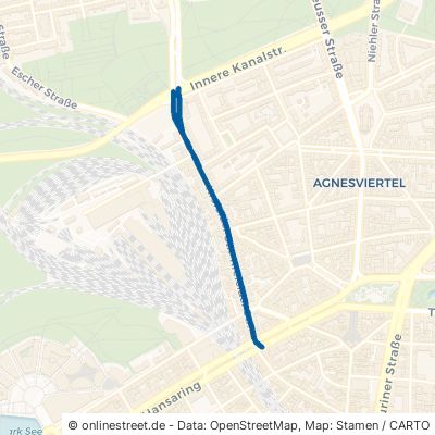 Krefelder Straße Köln Neustadt-Nord 