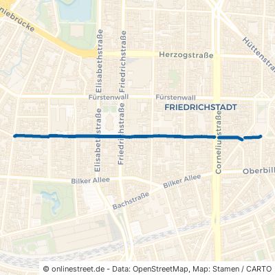Kirchfeldstraße Düsseldorf Friedrichstadt 