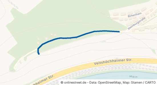 Oberer Steinbergweg Würzburg Unterdürrbach 