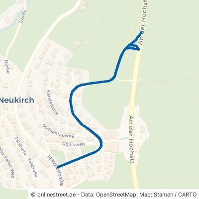 Schwarzwaldstraße Furtwangen im Schwarzwald Neukirch 