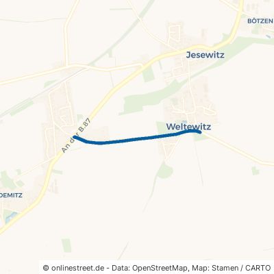 Weltewitzer Landstraße Jesewitz Weltewitz 