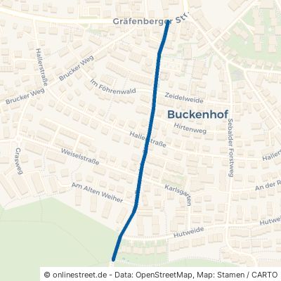 Tennenloher Straße Buckenhof 