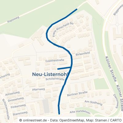 Ewiger Straße Attendorn Neu-Listernohl 