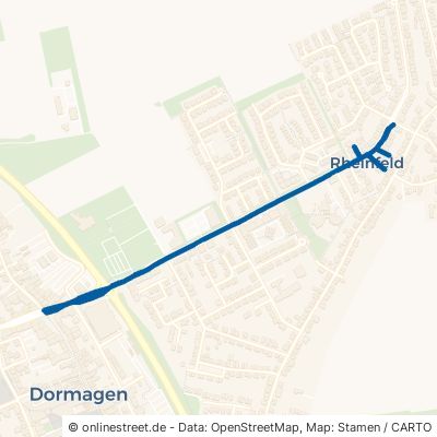 Walhovener Straße Dormagen Rheinfeld 