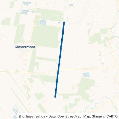 Siedlungsstraße Rhauderfehn Klostermoor 