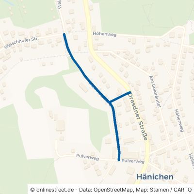 Bahnhofstraße Bannewitz Hänichen 