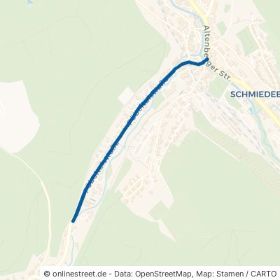 Pöbeltalstraße Dippoldiswalde Schmiedeberg 