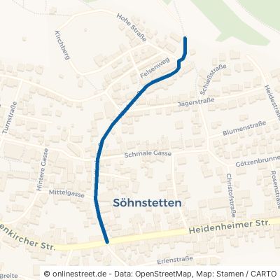 Kirchstraße Steinheim am Albuch Söhnstetten 