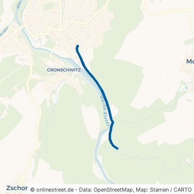Elsterradweg Wünschendorf Cronschwitz 